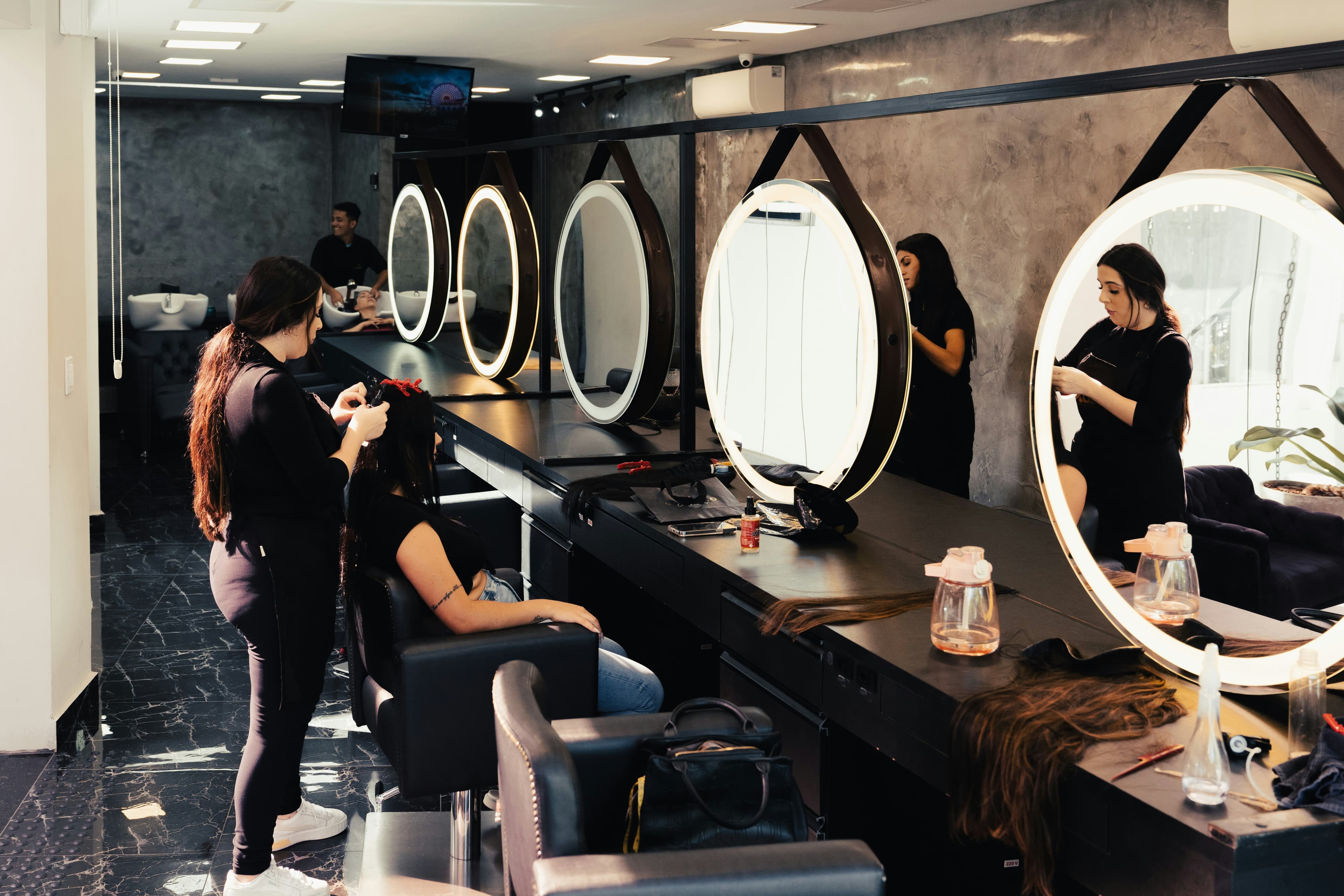 Modern salon shop interior